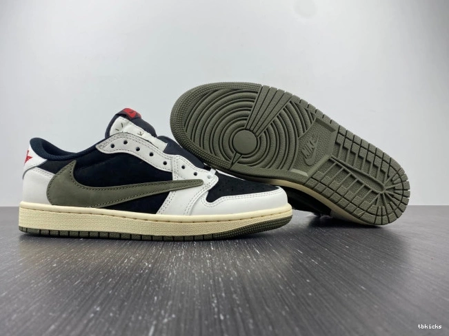 Rep TB Scott x 1 Travis Air Jordan Low OG DZ4137-106 WMNS Olive 0721